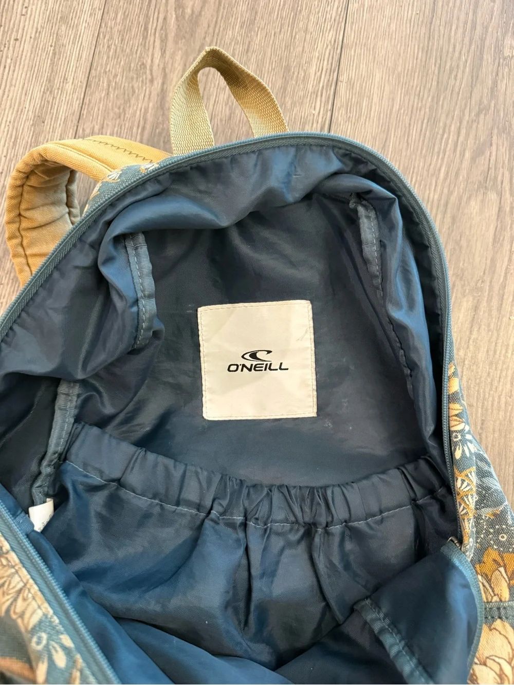 O’Neil Y2k Floral Green & Tan Adjustable Straps Backpack